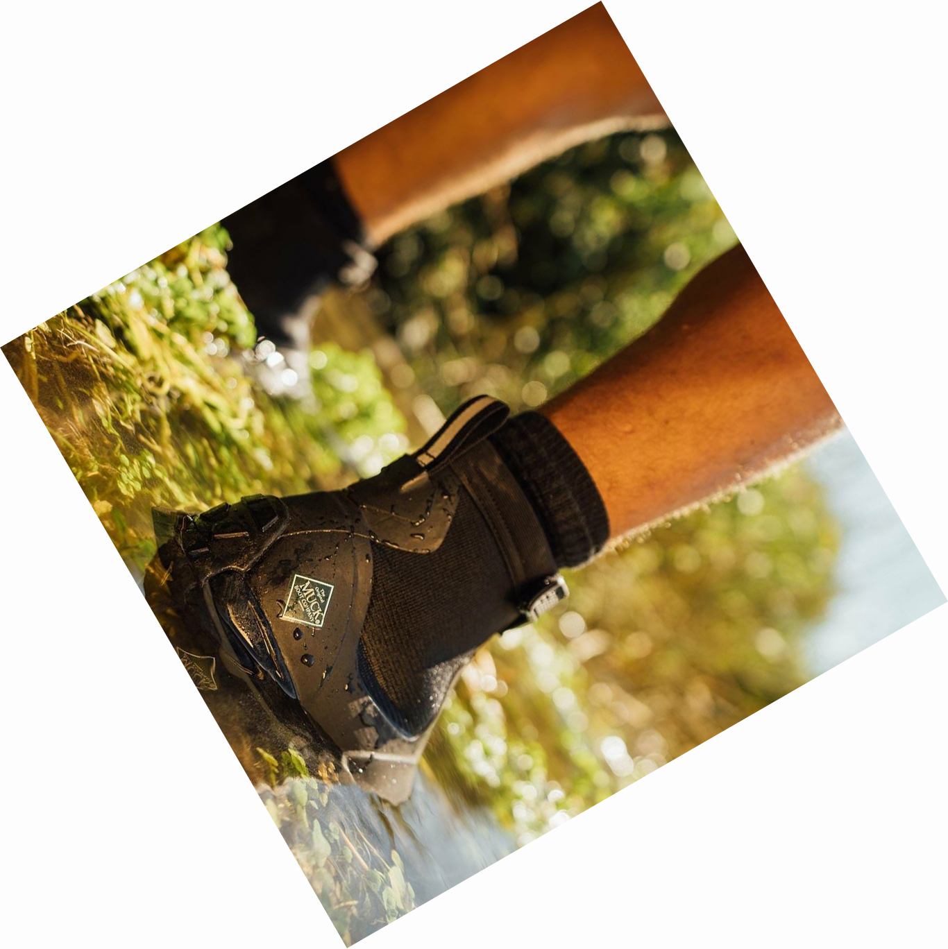 Men's Muck Apex Zip Short Boots Black | STVOZJ-152