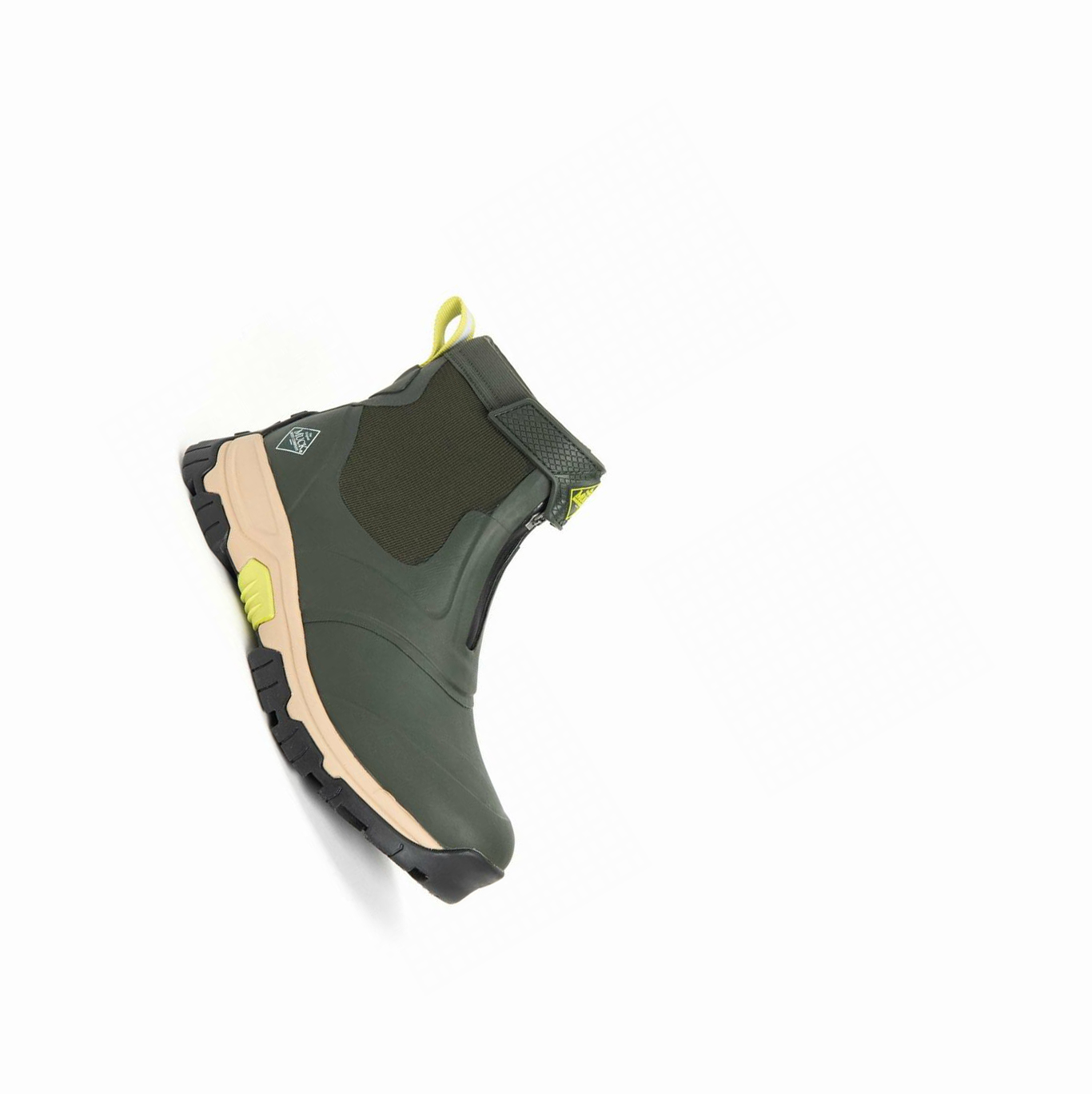 Men's Muck Apex Zip Short Boots Green | EBNUSJ-796