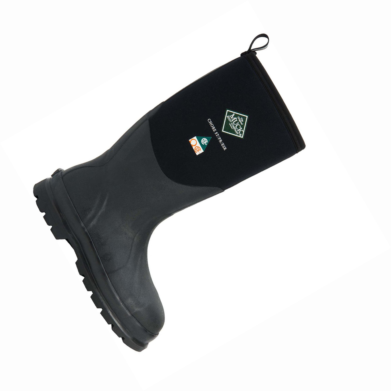Men's Muck Chore Work Boots Black | DIUTWC-907