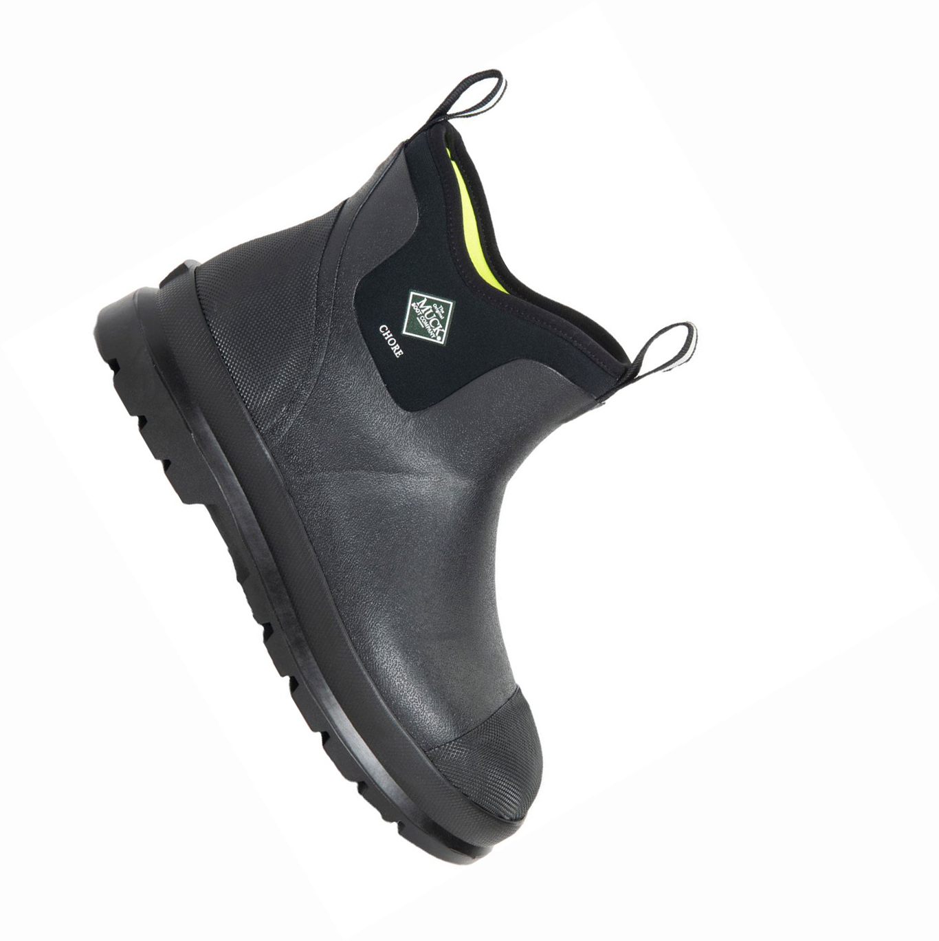 Men's Muck Chore Work Boots Black | HMBIAL-827