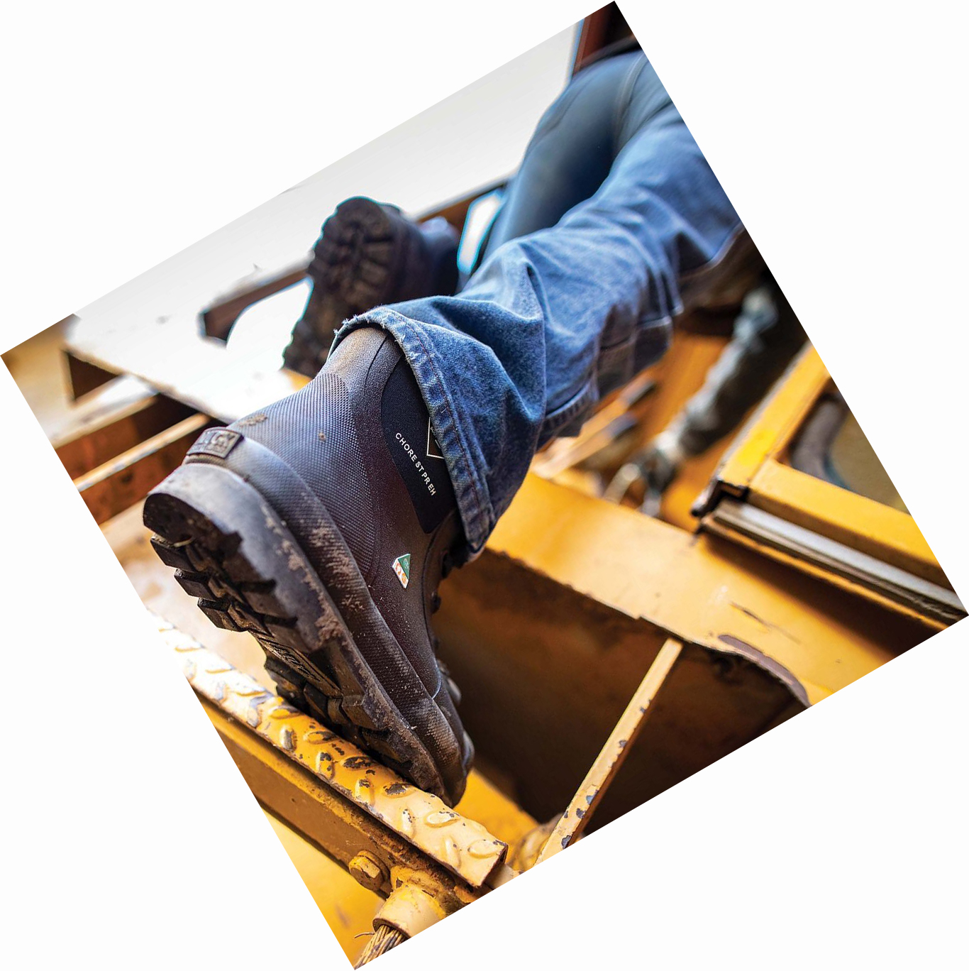 Men's Muck Chore Work Boots Black | INMBFE-653