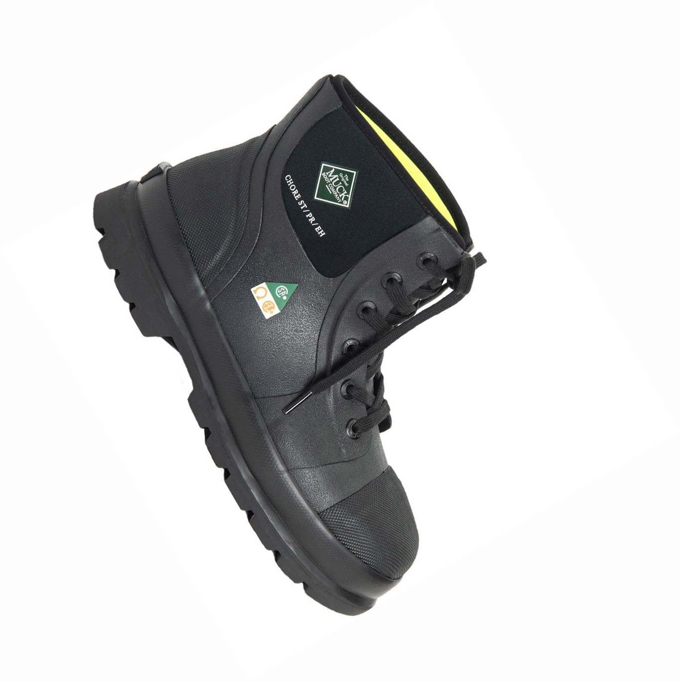 Men's Muck Chore Work Boots Black | INMBFE-653