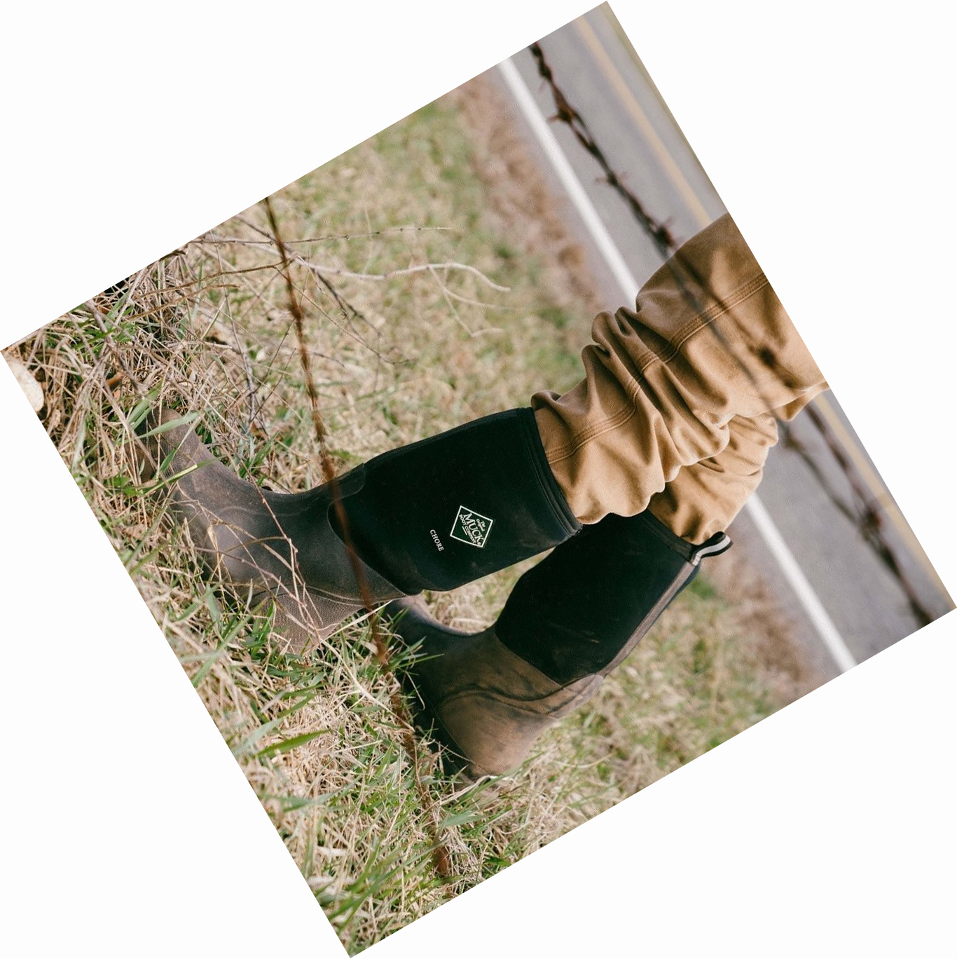 Men's Muck Chore Work Boots Black | TRSWUX-315