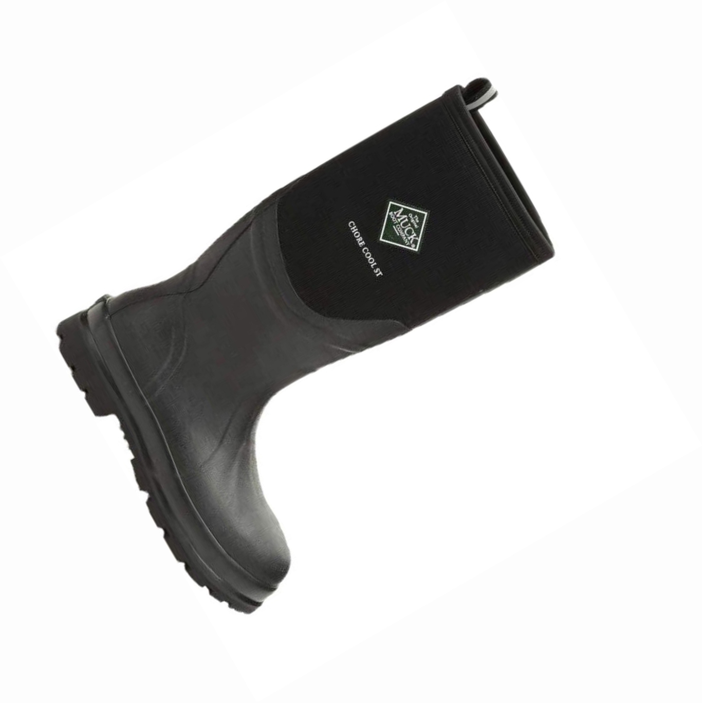 Men's Muck Chore Work Boots Black | XRWCVY-782