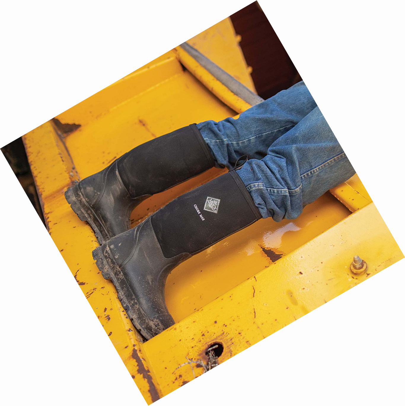 Men's Muck Chore Work Boots Black | XYSACQ-027