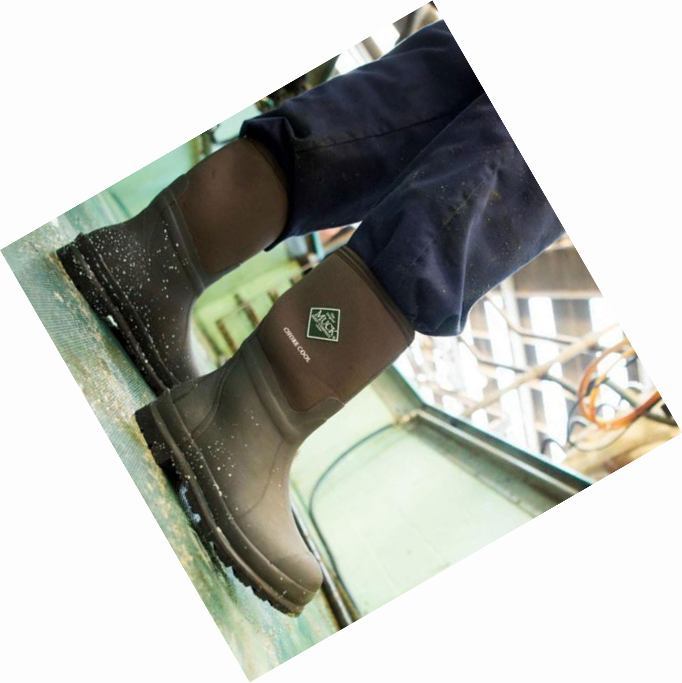 Men's Muck Chore Work Boots Brown | KODVEW-289