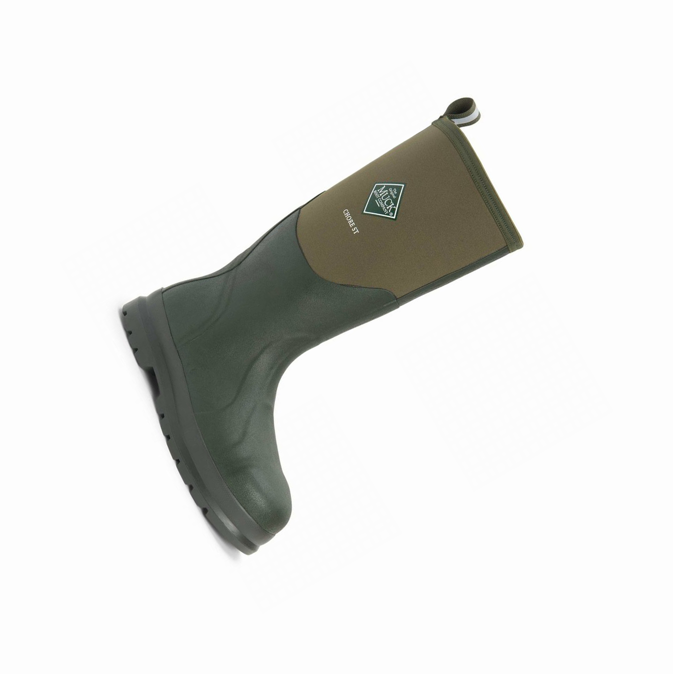 Women's Muck Chore Steel Toe Tall Boots Green | JOYPUN-637