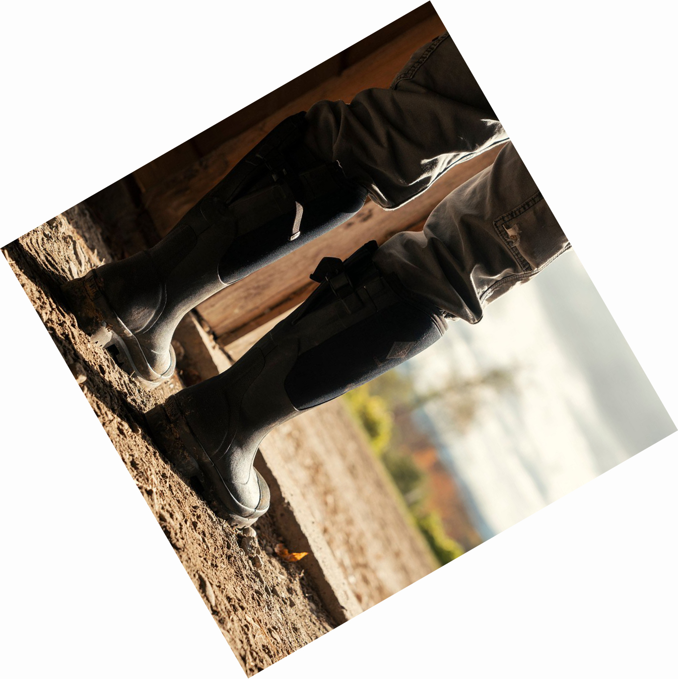 Women's Muck Chore Work Boots Black | YOCZIU-864