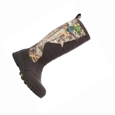 Men's Muck Apex Rubber Boots Brown | AODUHJ-537