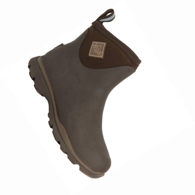 Men's Muck Arctic Rubber Boots Brown | FNVHTS-974